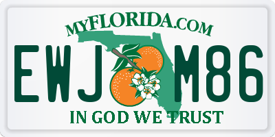 FL license plate EWJM86