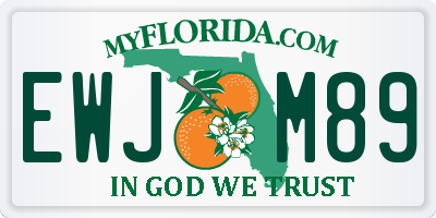 FL license plate EWJM89