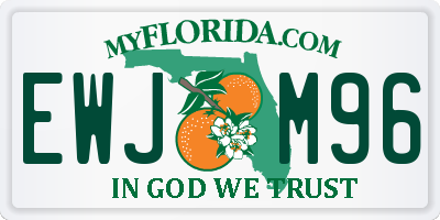 FL license plate EWJM96