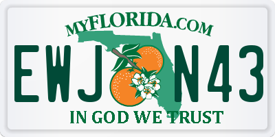 FL license plate EWJN43