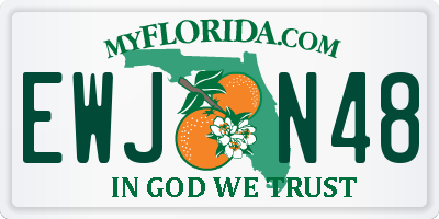 FL license plate EWJN48