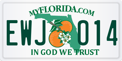 FL license plate EWJO14