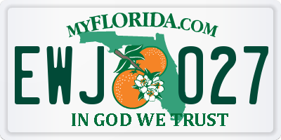 FL license plate EWJO27