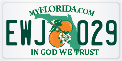 FL license plate EWJO29