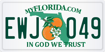 FL license plate EWJO49