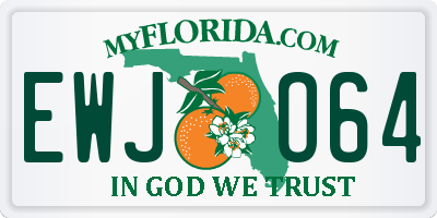 FL license plate EWJO64