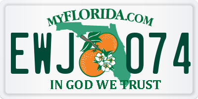 FL license plate EWJO74
