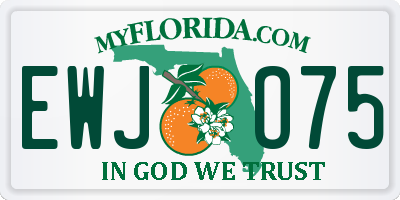 FL license plate EWJO75