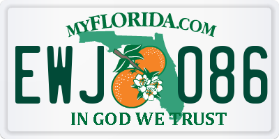 FL license plate EWJO86