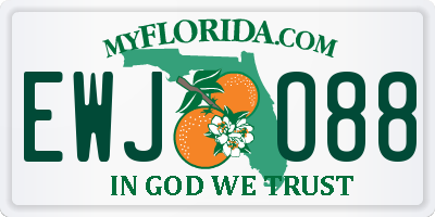 FL license plate EWJO88