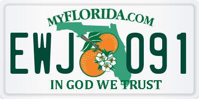 FL license plate EWJO91