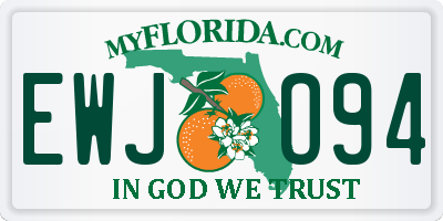 FL license plate EWJO94