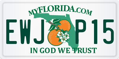 FL license plate EWJP15