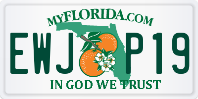 FL license plate EWJP19