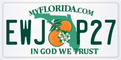 FL license plate EWJP27