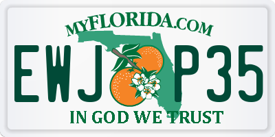 FL license plate EWJP35