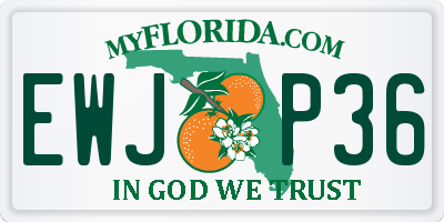 FL license plate EWJP36