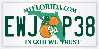 FL license plate EWJP38