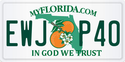 FL license plate EWJP40