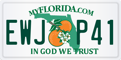 FL license plate EWJP41