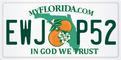 FL license plate EWJP52