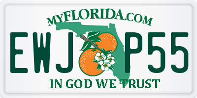 FL license plate EWJP55