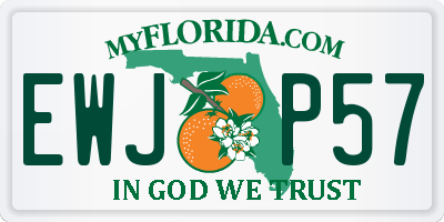 FL license plate EWJP57