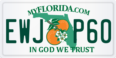 FL license plate EWJP60