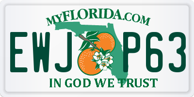 FL license plate EWJP63