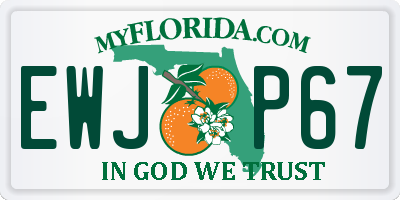 FL license plate EWJP67