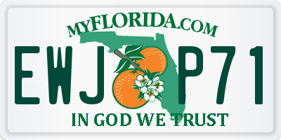 FL license plate EWJP71