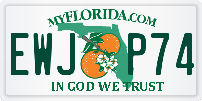 FL license plate EWJP74