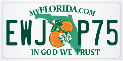 FL license plate EWJP75