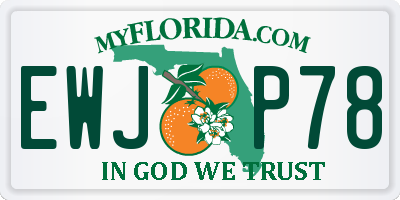 FL license plate EWJP78