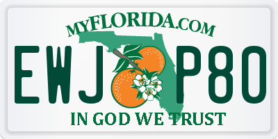 FL license plate EWJP80