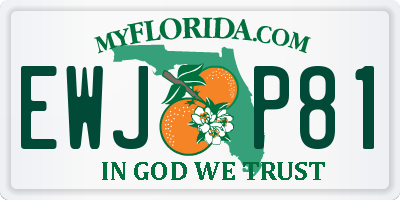 FL license plate EWJP81