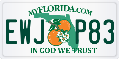 FL license plate EWJP83