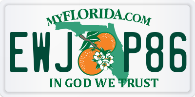 FL license plate EWJP86