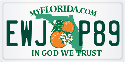 FL license plate EWJP89