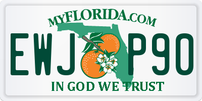 FL license plate EWJP90