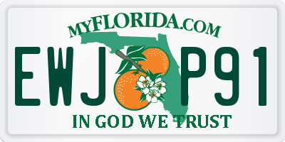 FL license plate EWJP91