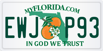 FL license plate EWJP93