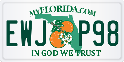 FL license plate EWJP98