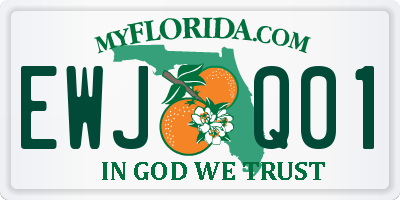 FL license plate EWJQ01