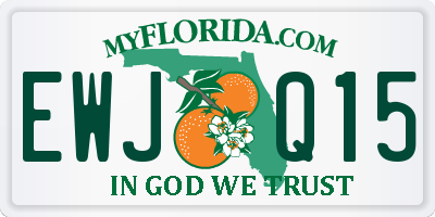 FL license plate EWJQ15