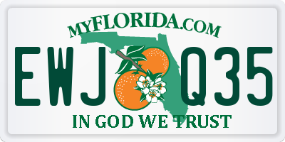 FL license plate EWJQ35