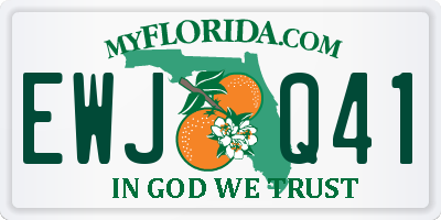 FL license plate EWJQ41