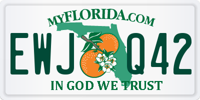 FL license plate EWJQ42