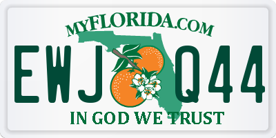 FL license plate EWJQ44