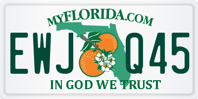 FL license plate EWJQ45